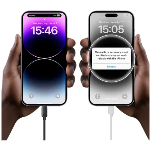 USAMS KY Sorozat US-SJ692 30W USB-C - Lightning 1m kábel fehér - 6