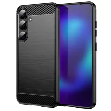 Samsung Galaxy S26 Fekete Techsuit Carbon Silicone tok