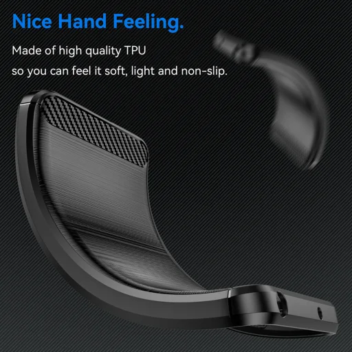 Techsuit - Karbon Szilikon - Samsung Galaxy S25 - Fekete tok - 3