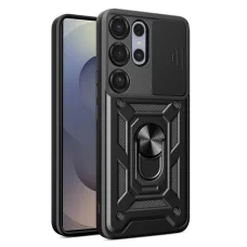 Techsuit - CamShield Sorozat - Samsung Galaxy S25 Ultra - Fekete tok