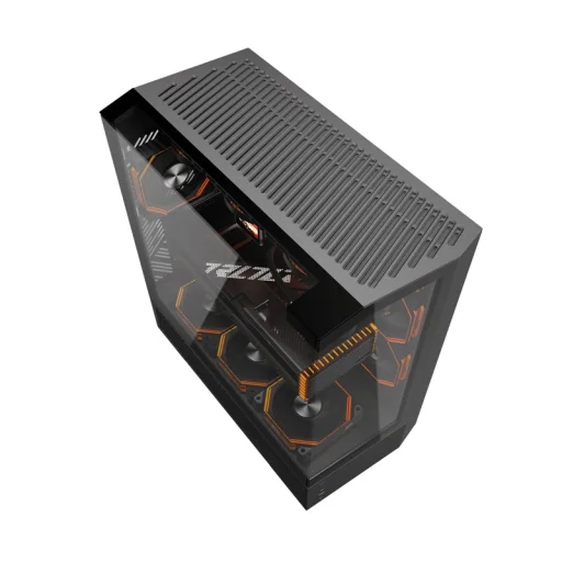 Darkflash DY460 számítógépház Fekete 4 ARGB ventilátorral - 4