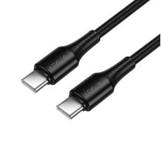 USB-C - USB-C Hoco 3A 60W 1 m X120 fekete Kábel