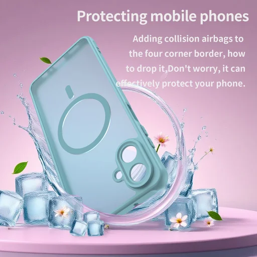 Samsung Galaxy A07 4G Mint Green Techsuit HaloFrost II MagSafe tok - 5