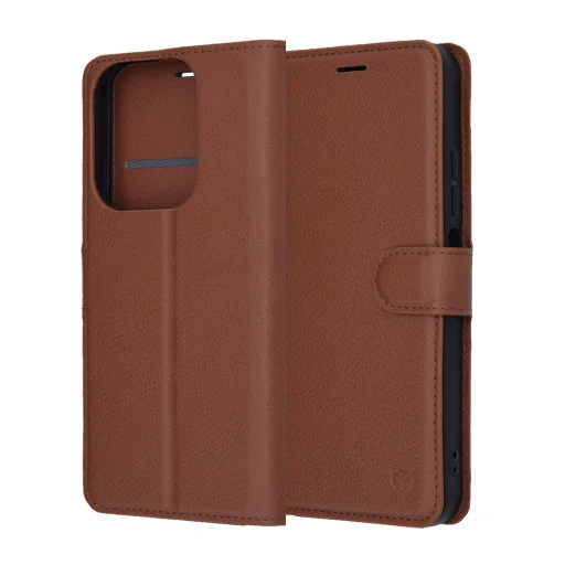 Xiaomi Redmi 15C 4G / Redmi 15C 5G Barna Techsuit Leather Folio tok - 6
