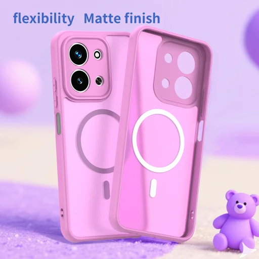 Xiaomi Redmi 15C 4G / Redmi 15C 5G Pink Techsuit - HaloFrost II MagSafe tok - 2