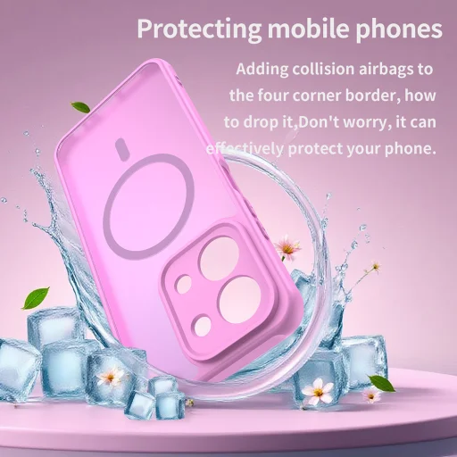 Xiaomi Redmi 15C 4G / Redmi 15C 5G Pink Techsuit - HaloFrost II MagSafe tok - 5