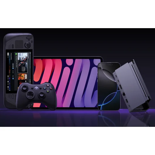 9 az 1-ben USB-C Hub Ugreen CM800, DisplayPort (4K 120Hz), RJ45 Ethernet, USB, SD/TF - 9