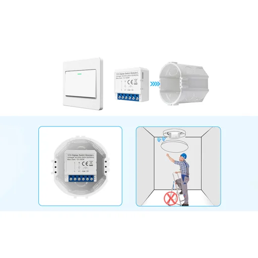 Avatto LZWSM16-W1 ZigBee Okos Kapcsoló Modul Fehér - 5