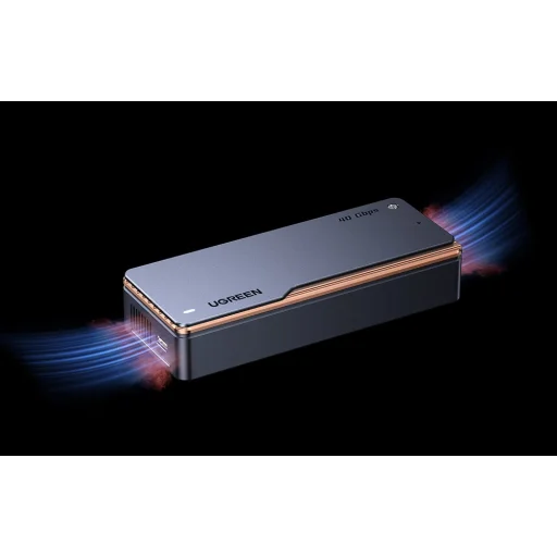 Ugreen D703 M.2 NVMe SSD ház, USB4 (szürke) - 6