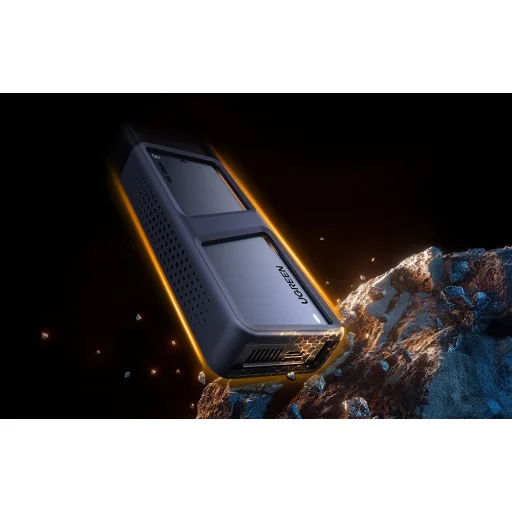 Ugreen D703 M.2 NVMe SSD ház, USB4 (szürke) - 10