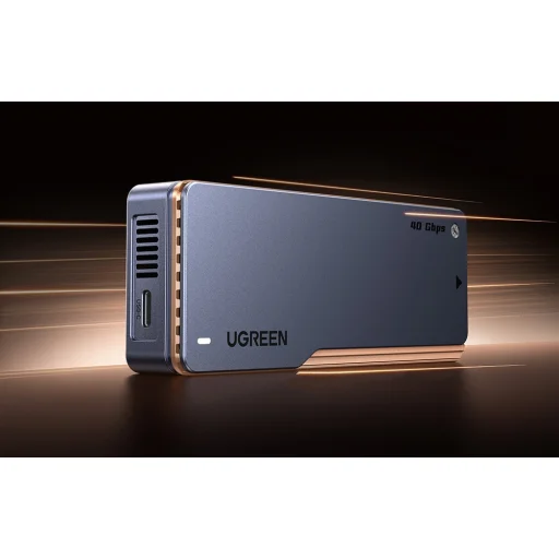 Ugreen D703 M.2 NVMe SSD ház, USB4 (szürke) - 5