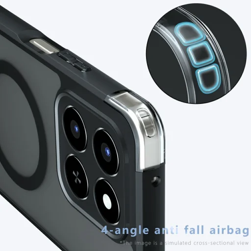 Honor 400 Smart / X7d 4G - Techsuit PureFrost MagSafe - Matt Fekete tok - 7