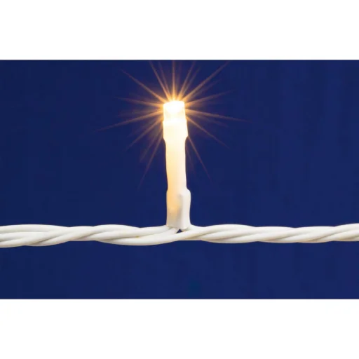 Home DLFJ 400/WW LED-es fényfüggöny, 10 m / 400 db melegfehér LED, állófényű, fehér vezeték, sorolható, kül- és beltéri kivitel - 1