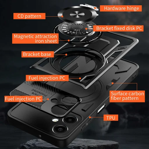 Samsung Galaxy A07 4G Fekete Techsuit RuggedCam tok - 4