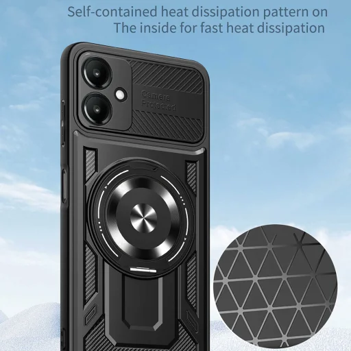 Samsung Galaxy A07 4G Fekete Techsuit RuggedCam tok - 2