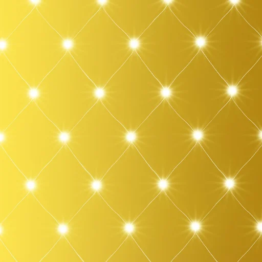 Home KLN 240C/WW LED-es háló, 3x3 m / 240 db melegfehér LED, zöld vezeték, állófényű, hálózati adapter, kül- és beltéri kivitel - 1