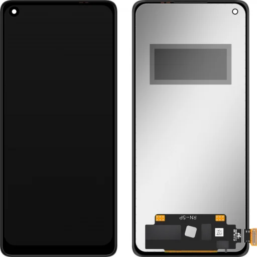 LCD Kijelző Modul MP Oppo Reno6 Pro 5G / Reno5 Pro 5G, keret nélkül, utángyártott, fekete, üvegfólia - 1