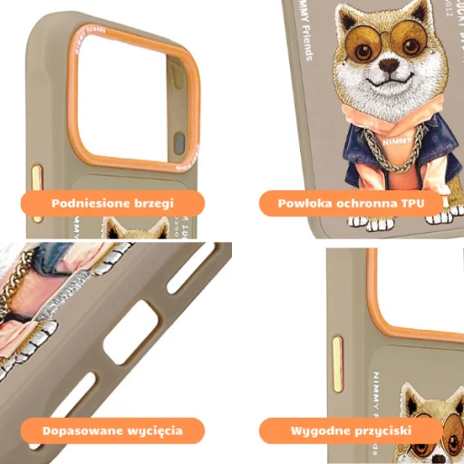 Nimmy Glasses Cool nag case for iPhone 17 Pro Max - beige - 9