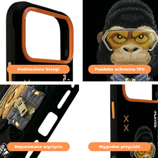 Nimmy Cool&amp;Cute 2.0 Gorilla Case for iPhone 17 Pro Max - Black - 10
