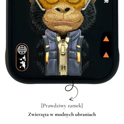 Nimmy Cool&amp;Cute 2.0 Gorilla Case for iPhone 17 Pro Max - Black - 9