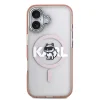 iPhone 17 Karl Lagerfeld - IML Choupette Sketch Logo MagSafe (KLHMP17SHGCHGKBP) - Pink tok - 2