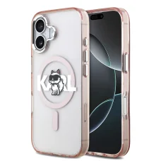 iPhone 17 Karl Lagerfeld - IML Choupette Sketch Logo MagSafe (KLHMP17SHGCHGKBP) - Pink tok