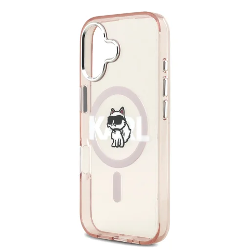 iPhone 17 Karl Lagerfeld - IML Choupette Sketch Logo MagSafe (KLHMP17SHGCHGKBP) - Pink tok - 6