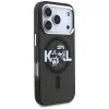 iPhone 17 Pro Karl Lagerfeld - IML Glitter Karl & Choupette Sketch Logo MagSafe (KLHMP17LHGKCGKBK) - Fekete tok thumbnail