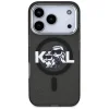 iPhone 17 Pro Karl Lagerfeld - IML Glitter Karl & Choupette Sketch Logo MagSafe (KLHMP17LHGKCGKBK) - Fekete tok thumbnail