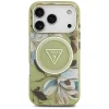 iPhone 17 Pro Guess - IML Metal Glitter Flowers Triangle MagSafe (GUHMP17LHFLPEDN) - Zöld tok thumbnail