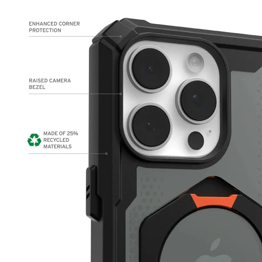 iPhone 17 Pro Max UAG Plasma XTE - Fekete / Narancs tok - 4