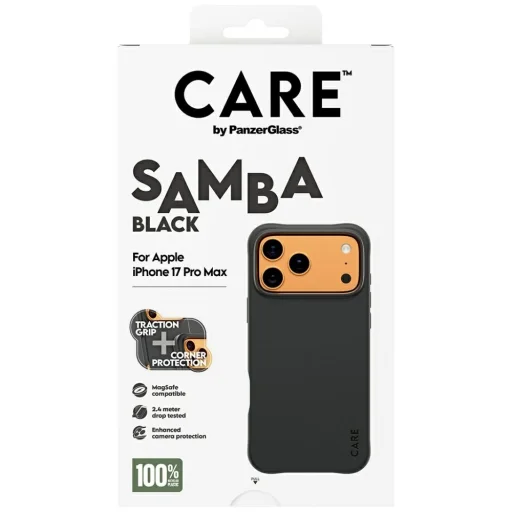 CARE by PanzerGlass Fashionable Samba MagSafe Case for iPhone 17 Pro Max - Black - 5