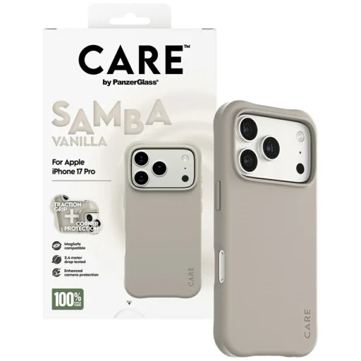 CARE by PanzerGlass Divatos Samba MagSafe tok iPhone 17 Pro - Szürke - 4