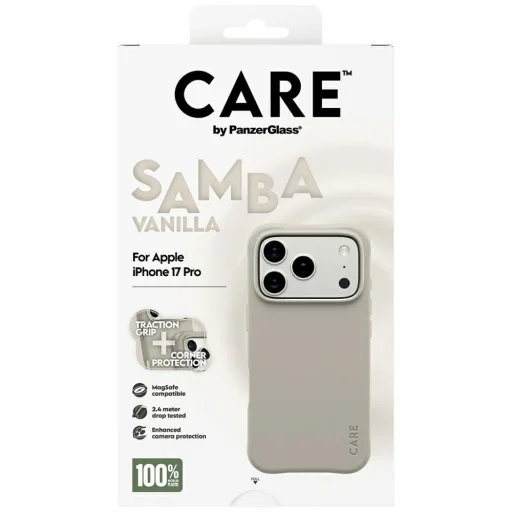 CARE by PanzerGlass Divatos Samba MagSafe tok iPhone 17 Pro - Szürke - 5