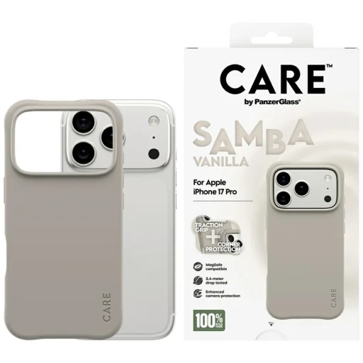 CARE by PanzerGlass Divatos Samba MagSafe tok iPhone 17 Pro - Szürke - 1