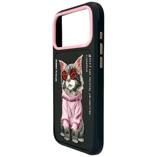 Nimmy Glasses Cool Cat tok iPhone 17 Pro Max - Fekete - 3