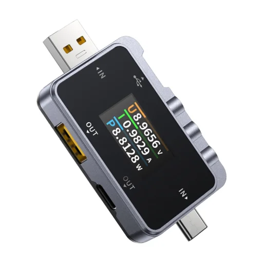 FNIRSI FNAC-28 2 az 1-ben USB teszter USB-C USB-A - 1