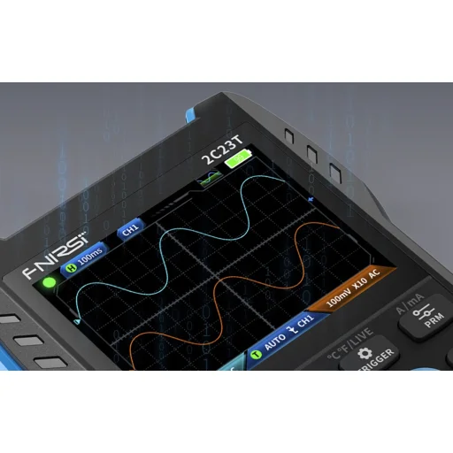 FNIRSI 2C23T hordozható 3 az 1-ben oszcilloszkóp, multiméter, jelgenerátor - 7