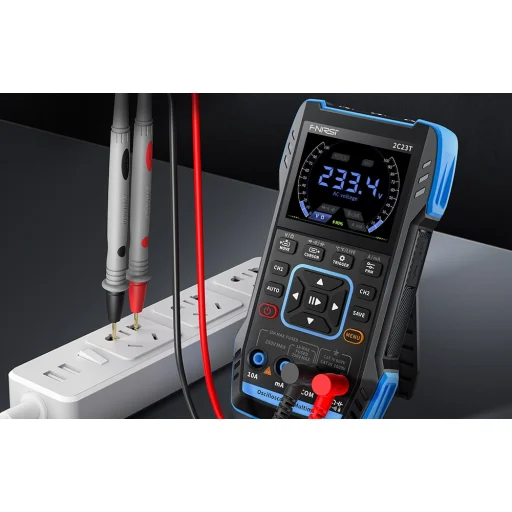 FNIRSI 2C23T hordozható 3 az 1-ben oszcilloszkóp, multiméter, jelgenerátor - 4
