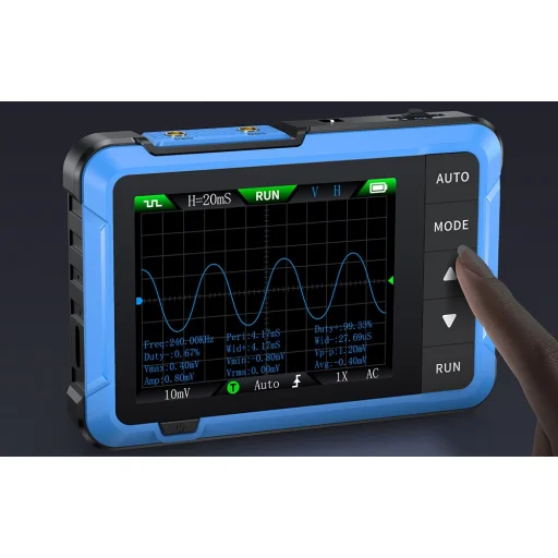 FNIRSI DSO510 hordozható mini 2 az 1-ben oszcilloszkóp jelgenerátor - 6