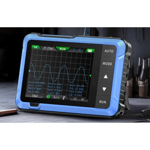 FNIRSI DSO510 hordozható mini 2 az 1-ben oszcilloszkóp jelgenerátor - 4