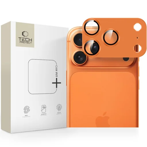 iPhone 17 Pro Max Tech-Protect Camfull Fit+ kamera védő Cosmic Orange üvegfólia - 1