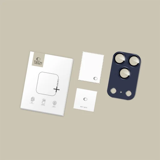 iPhone 17 Pro Tech-Protect Camfull Fit+ kameravédő Deep Blue üvegfólia - 4