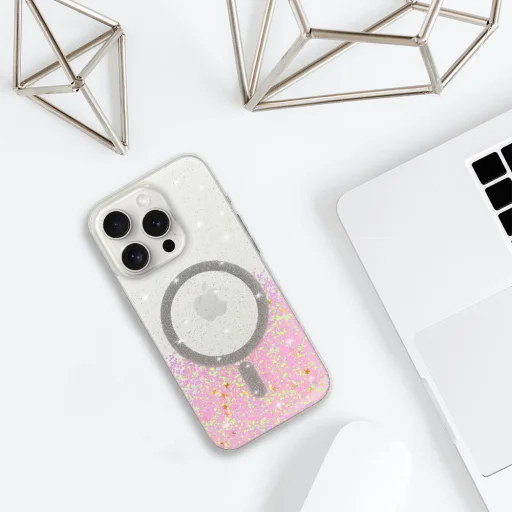 Tel Protect Moonlite MagSafe tok iPhone 14 rózsaszín áttetsző - 5