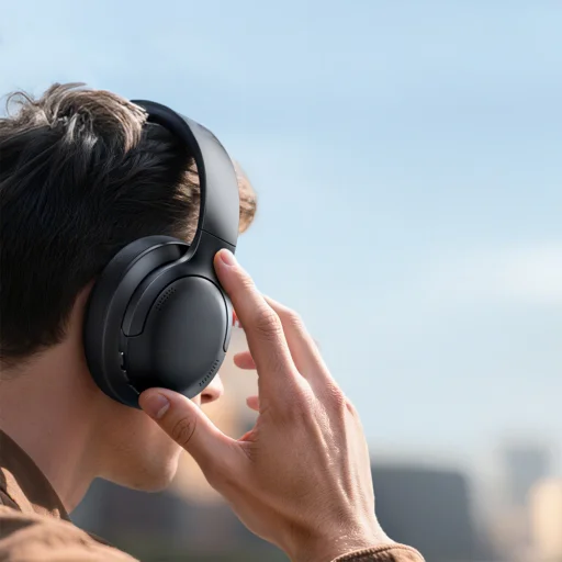 Baseus Bass BH1 Lite Wireless On-Ear Bluetooth 6.0 Headphones - Black - 8