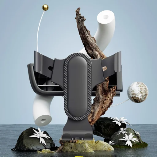 Dudao gravitációs okostelefon tartó fekete (F7s) - 6