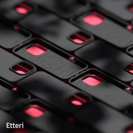 Etteri Szilikon Mágneses tok iPhone 16 Pro Max 6,9" fekete tok - 9