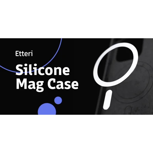 Etteri Szilikon Mágneses tok iPhone 16 Pro Max 6,9" fekete tok - 13