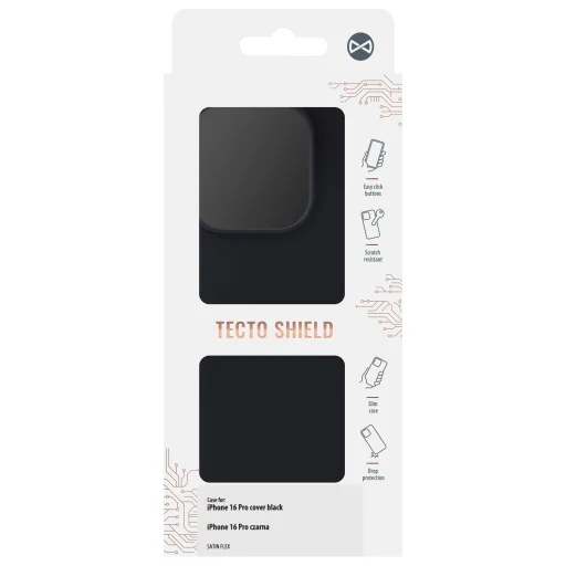 iPhone 16 Pro Satin Flex tok fekete - 3