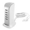 Töltőállomás hálózati 5x USB beépített tápkábellel EU fehér (A5EU) 25W thumbnail